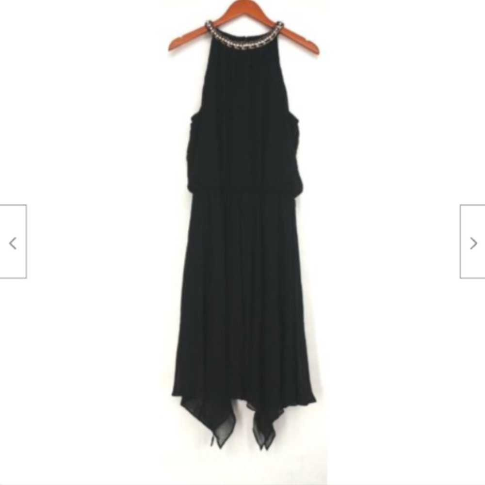 aDRESSing WOMAN Blk- Emb Halter Neck Evening Dress